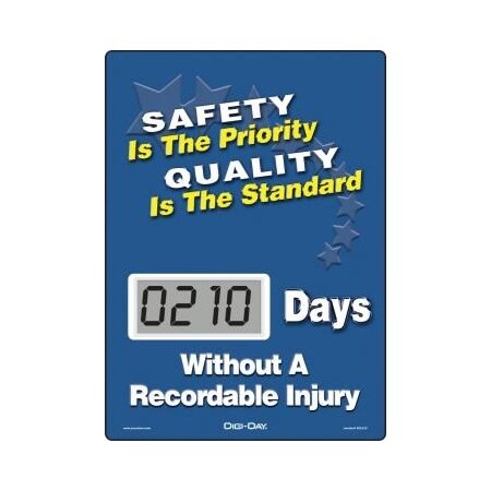 Accuform MINI DIGIDAY ELECTRONIC SCOREBOARDS SCL210 SCL210